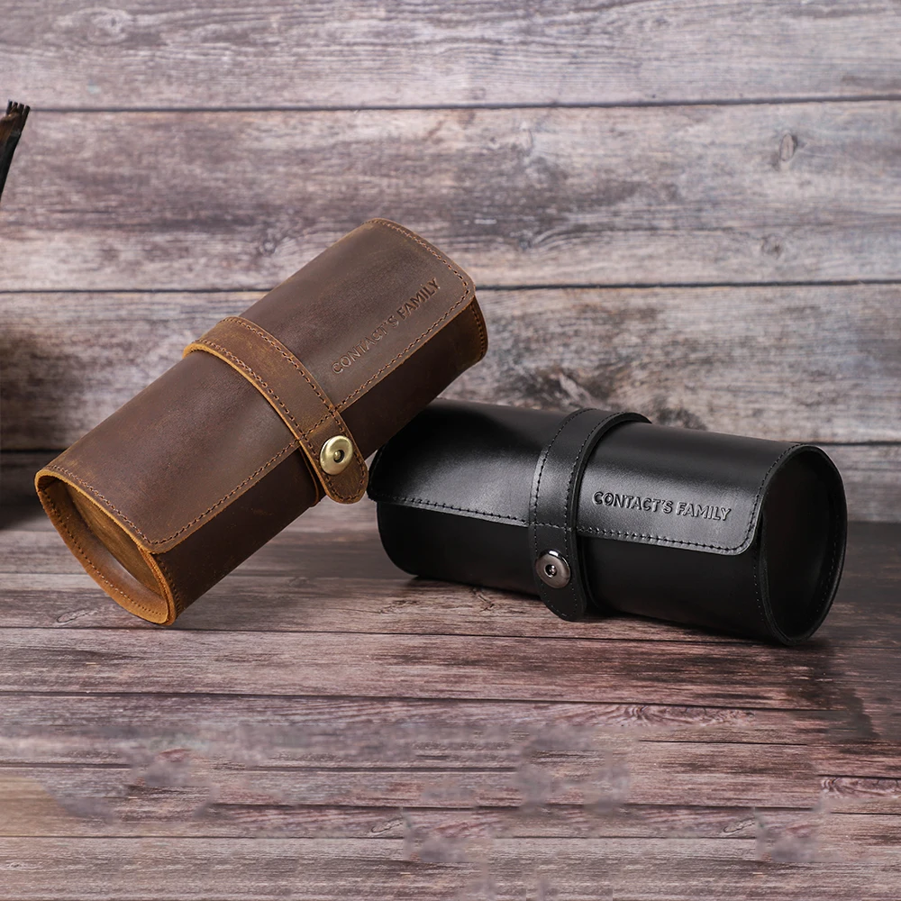 Luxury Leather Watch Roll for Trips 4 Luxury Leather Watch Roll for Trips - Image 4