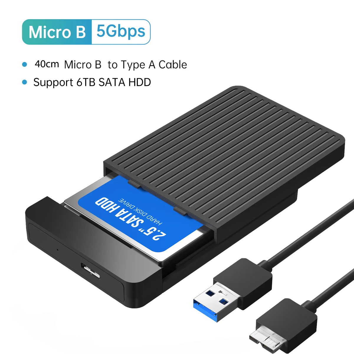 Sleek 2.5-Inch SATA External Hard Drive Enclosure 7 Sleek 2.5-Inch SATA External Hard Drive Enclosure - Image 7