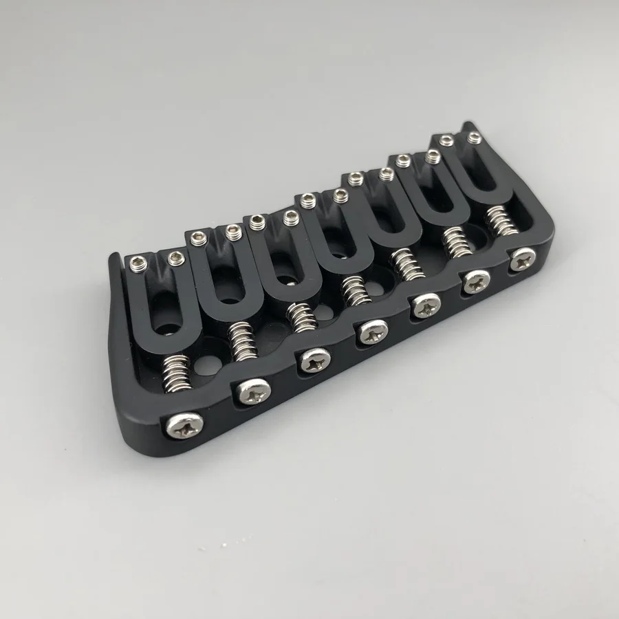 7-String Multi-Scale Guitar Bridge Black 3 7-String Multi-Scale Guitar Bridge Black - Image 3