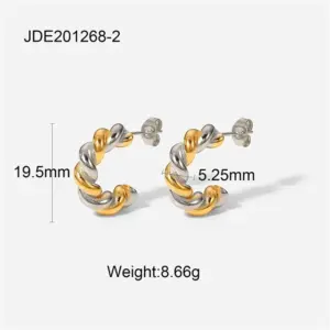 Sun-Shaped Stainless Steel Hoop Earrings 16 Scc582b6429264bc5821a21478119f283z