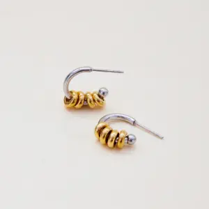 Stainless Steel Earrings with Gold Accents 11 Scc5f93acae4247e380adcbc4ac910802u