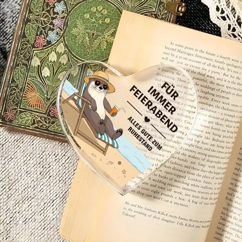 Heart-Shaped Acrylic Retirement Decor 4 Heart-Shaped Acrylic Retirement Decor - Image 4