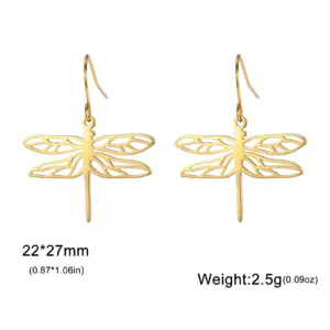 Stainless Steel Gold Dragonfly Earrings for Women 16 Scc6d644bb6c44bf88ead0c8a684635ed7