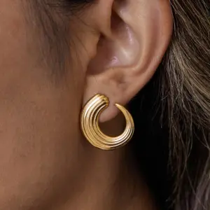 Stainless Steel Geometric Hoop Earrings 8 Scc9c06742bda470695ab659fd3e5756bm