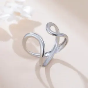 Gold Geometric Open Ring for Women 14 Scc9d857b2a8540f583e88c48685710eek