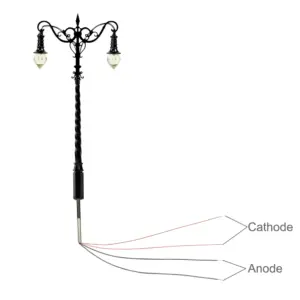 Vintage HO Scale Street Lamp Set with Warm White LEDs 10 Scca096dd64264f559c658a95294be6bcs