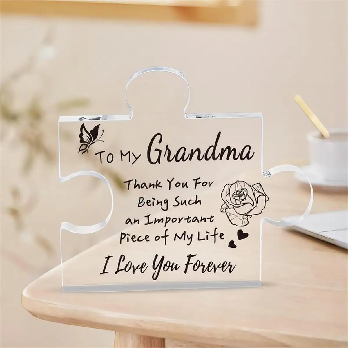 Grandma Heartfelt Acrylic Puzzle Plaque 5 Grandma Heartfelt Acrylic Puzzle Plaque - Image 5