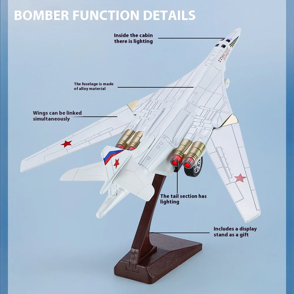 1/200 Scale TU-160 Bomber Diecast Model 2 1/200 Scale TU-160 Bomber Diecast Model - Image 2
