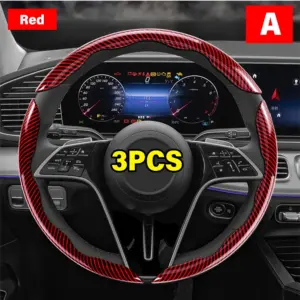 BMW 38cm Carbon Fiber Steering Wheel Cover 17 Sccc98bca7a5d4b8f89a29f35adc8727eM