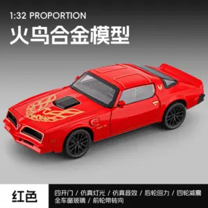 1:32 Scale Diecast Muscle Car Model in Black, Red, or White 15 Sccfab47a2935447ea2a819fb228f6794X