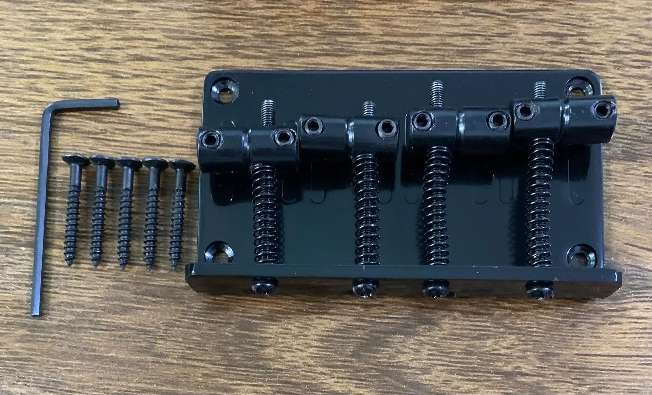 Professional 4-String Bass Guitar Bridge with Finishes 8 Professional 4-String Bass Guitar Bridge with Finishes - Image 8