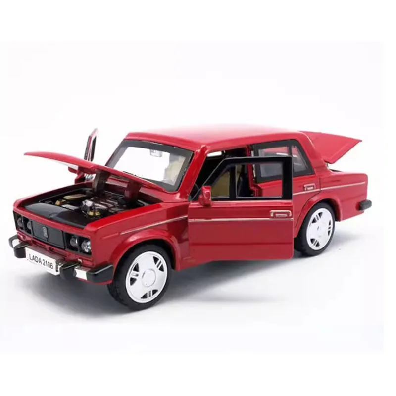 Red Diecast Lada 2106 Model - 1/32 Scale 6 Red Diecast Lada 2106 Model - 1/32 Scale - Image 6