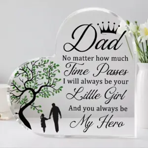 Heart-Shaped Acrylic Plaque for Fathers 7 Scd2f391b077c4cd1acbf507d6c0f9d8ca