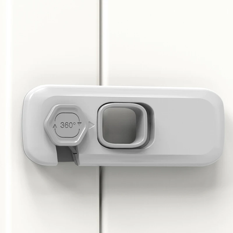 Child Safety Cabinet Lock - Gray & Green 7 Child Safety Cabinet Lock - Gray & Green - Image 7