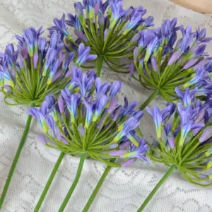 Luxury Artificial African Agapanthus Branch in Vivid Colors 11 Scd70c6d62ab14e9b84b051c4cc11a0afk