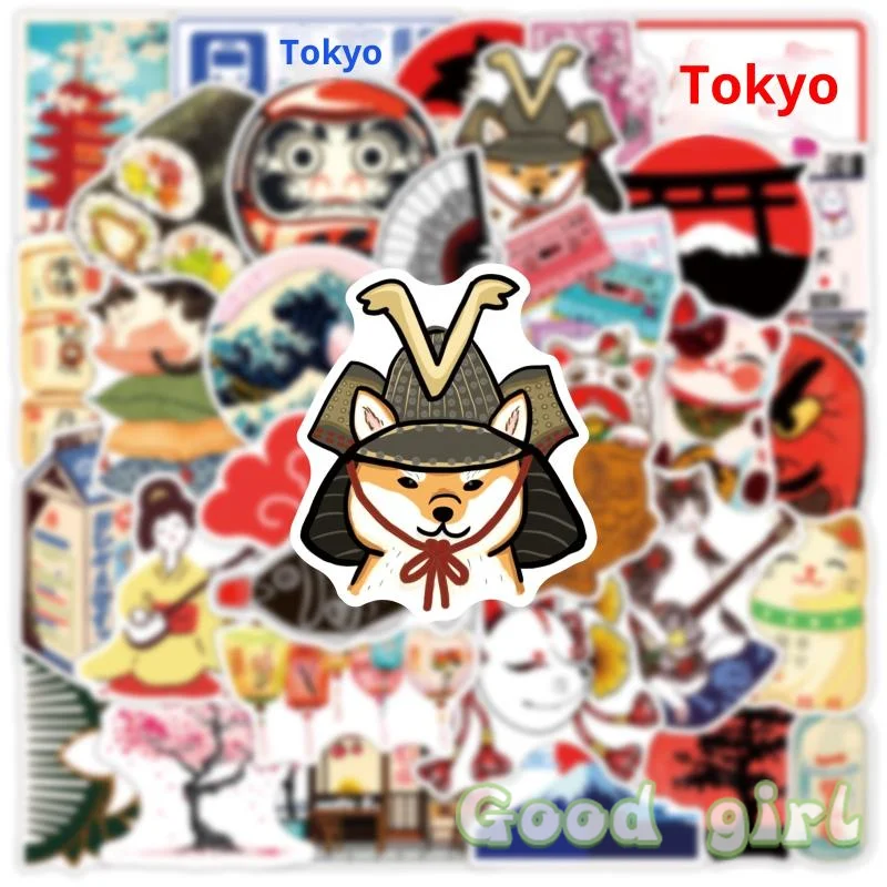 Japanese Graffiti Sticker Set 50 Waterproof PVC 4 Japanese Graffiti Sticker Set 50 Waterproof PVC - Image 4