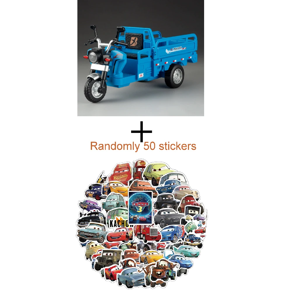 Vivid Blue Diecast Tricycle Model 8 Vivid Blue Diecast Tricycle Model - Image 8