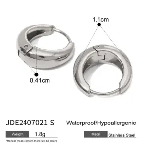 Stainless Steel Hoop Earrings 12mm & 18mm 19 Scdf1da2b4daa4b239e4dda2f2f5eae88q