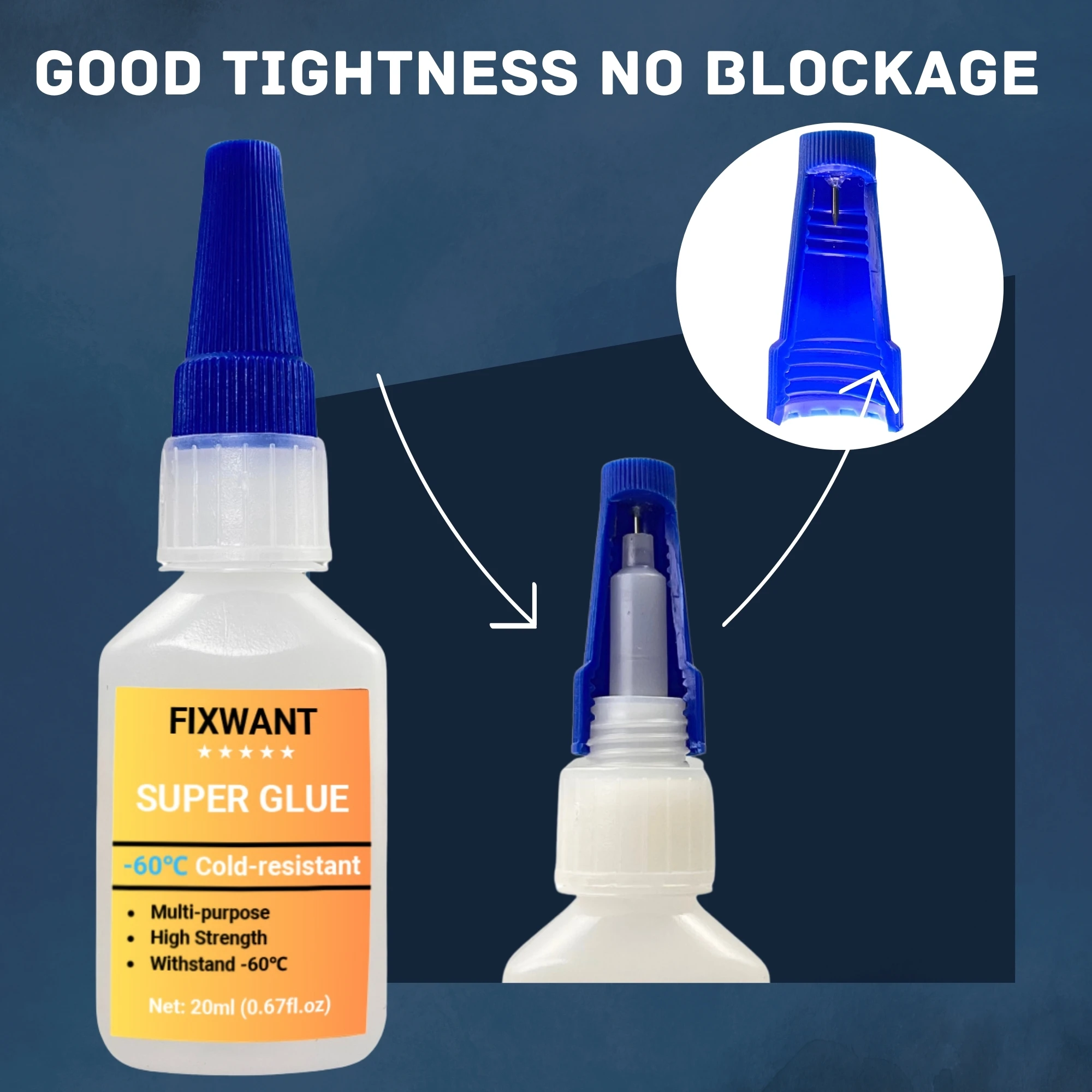 FIXWANT -60℃ Cold-Resistant Super Glue 20ml 4 FIXWANT -60℃ Cold-Resistant Super Glue 20ml - Image 4