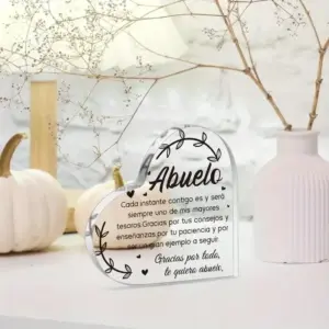 Heart-Shaped Acrylic Gift Plaque for Grandfathers 8 Sce735217095b49009e94810ed5d180c3J