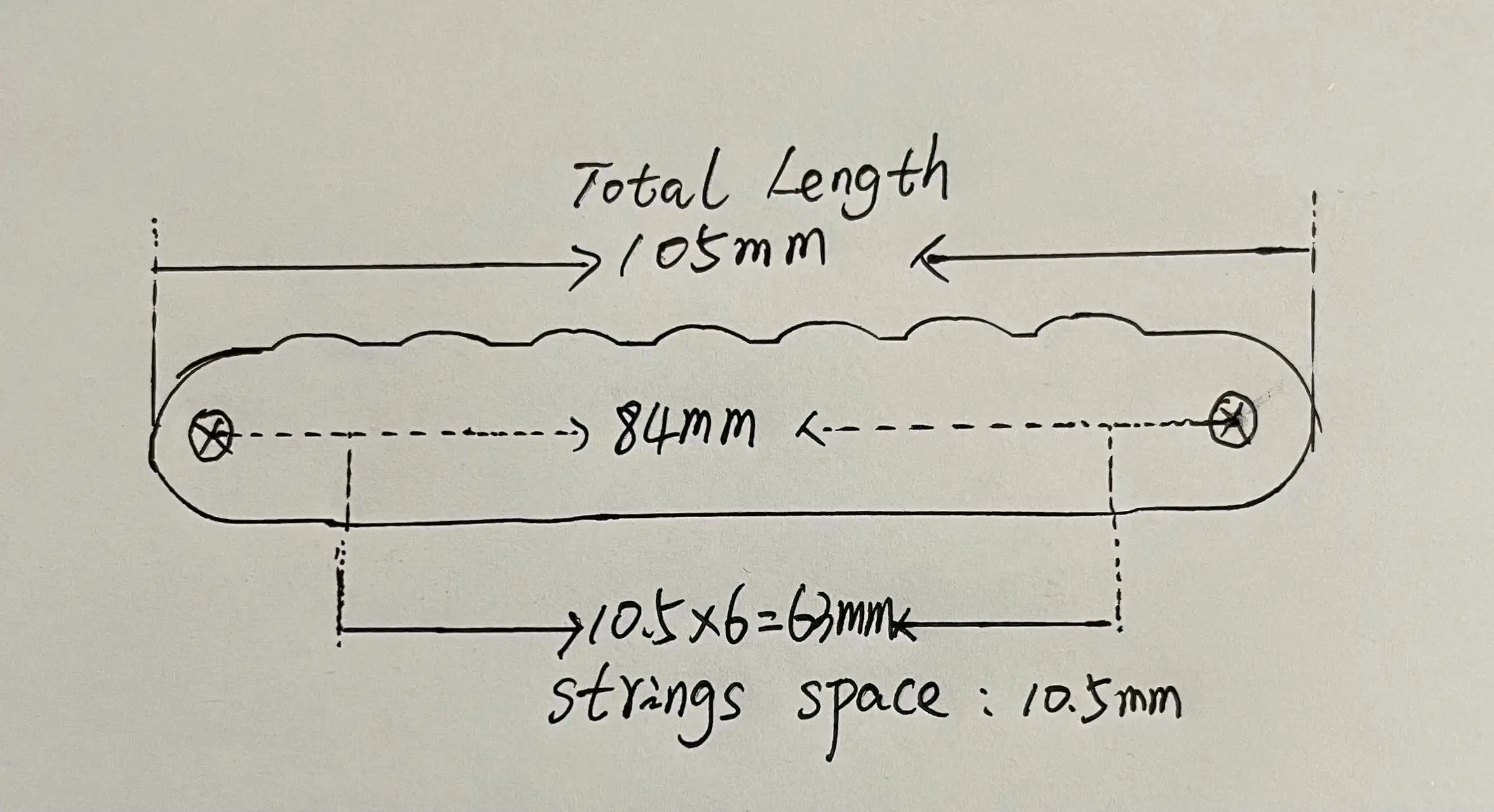 Black 7-string Electric Guitar Bridge 6 Black 7-string Electric Guitar Bridge - Image 6