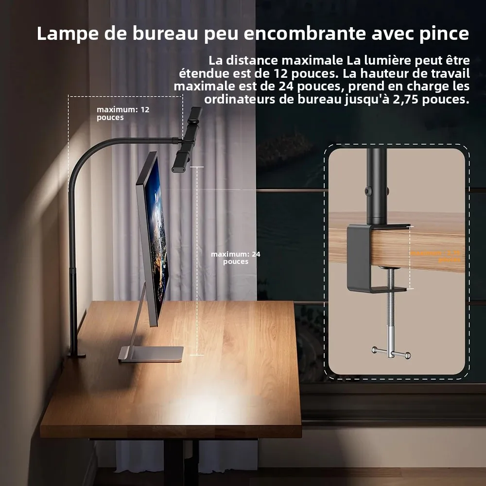 Modern Black 3-Head Eye Care Architect Lamp 6 Modern Black 3-Head Eye Care Architect Lamp - Image 6