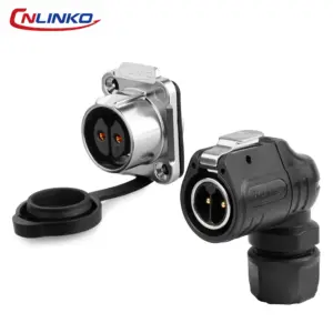 Industrial Waterproof LP20 90° Connector with Multiple Pins 14 Sce9f530f092c46dc8a6d97e6926cfc47X