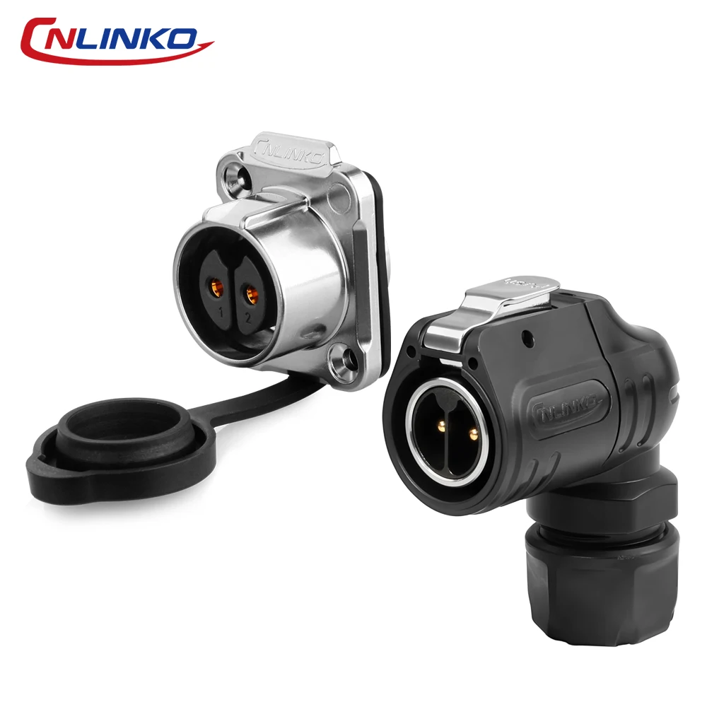 Industrial Waterproof LP20 90° Connector with Multiple Pins 5 Industrial Waterproof LP20 90° Connector with Multiple Pins - Image 5