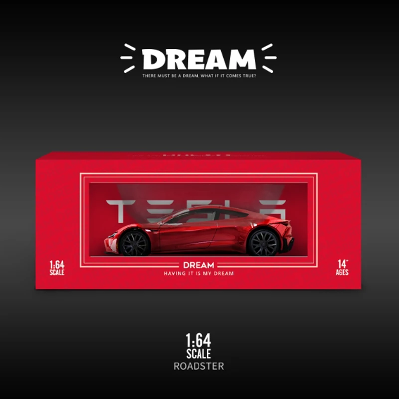 Vibrant Red Diecast Alloy Roadster Model Car 6 Vibrant Red Diecast Alloy Roadster Model Car - Image 6