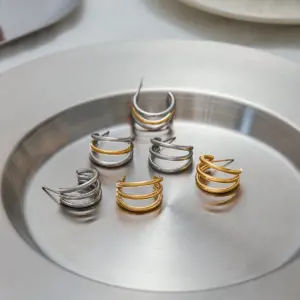 Geometric Stainless Steel Hoop Earrings 14 Sceadad937d894e85bf6b8b205ac7109eY