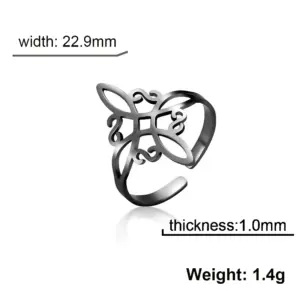 Elegant Adjustable Witch Knot Ring for Women 16 Scebead32658a4854972d8bc6f49d6cd9I