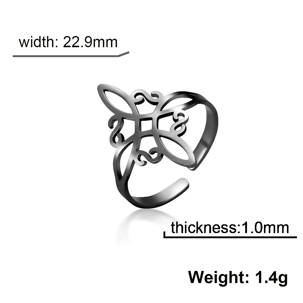 Elegant Adjustable Witch Knot Ring for Women 7 Elegant Adjustable Witch Knot Ring for Women - Image 7