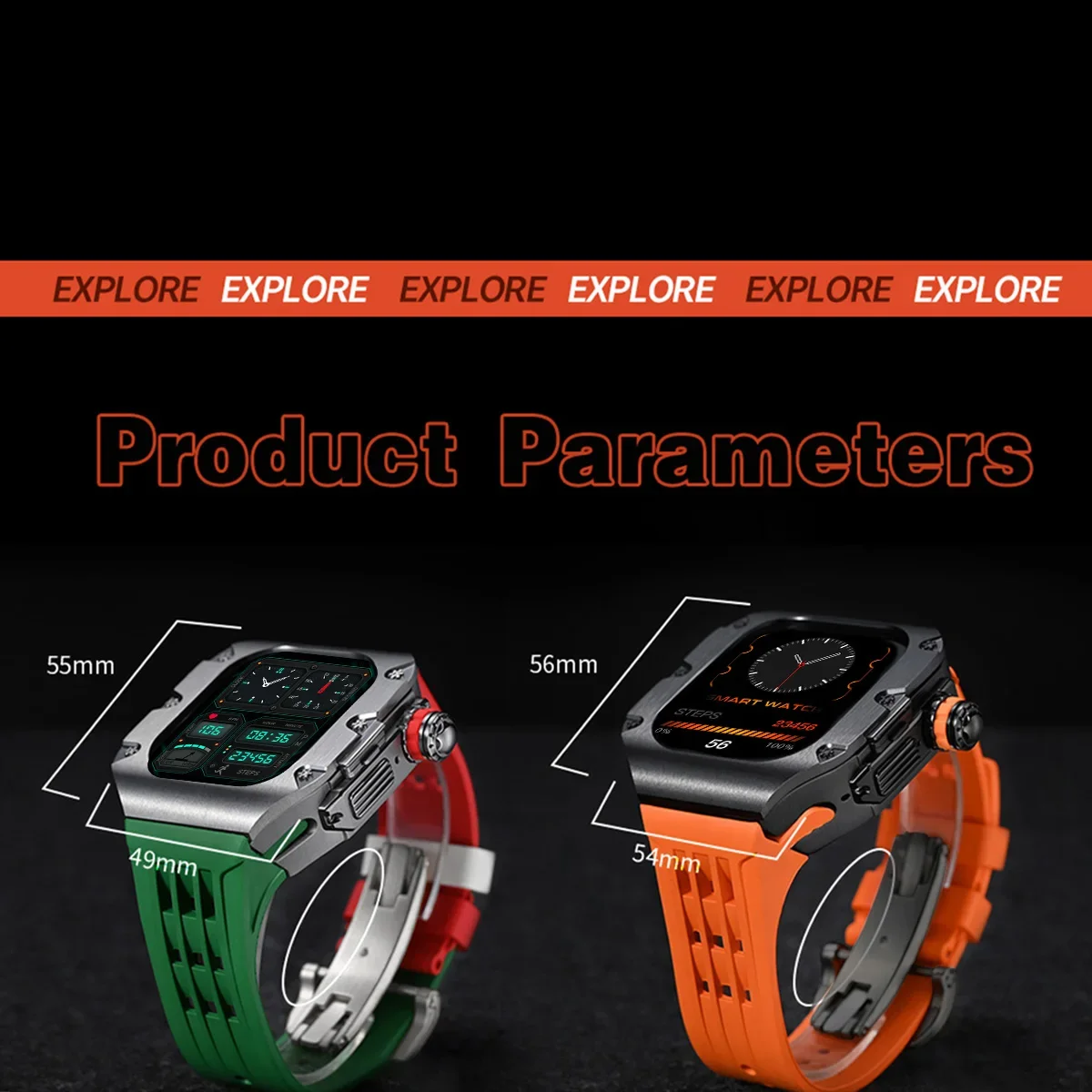 Apple Watch Ultra 2 49mm Titanium Mod Kit 6 Apple Watch Ultra 2 49mm Titanium Mod Kit - Image 6