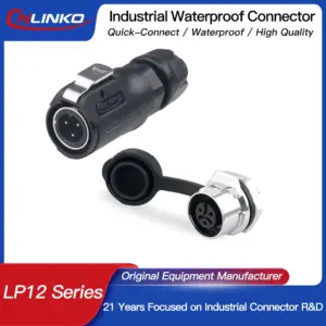 M12 Tiny Industrial Connector 2-8 Pins 5A 125V