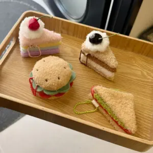 Plush Hamburger Keychain for Bags 11 Scf00b948d6564a58be8dc7b04f99e5efH