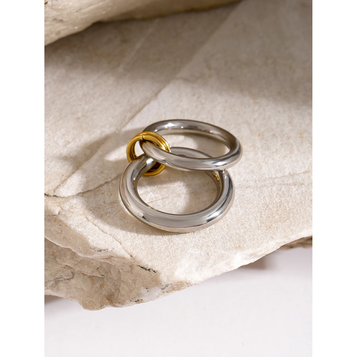 Six-Piece Stainless Steel Women's Ring Set 4 Six-Piece Stainless Steel Women's Ring Set - Image 4