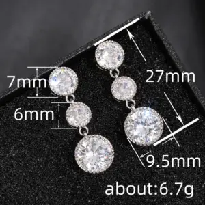 Silver Zirconia Drop Earrings for Women 11 Scf12bc1afa88456d9597426b519930fbL