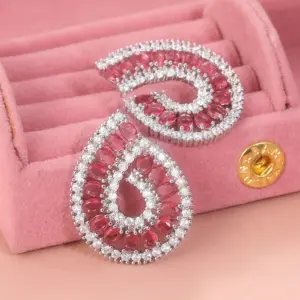Elegant Silver Drop Earrings with Pink Cubic Zirconia 10 Scf28da7f1c754fdeab5ff6396949fe81e