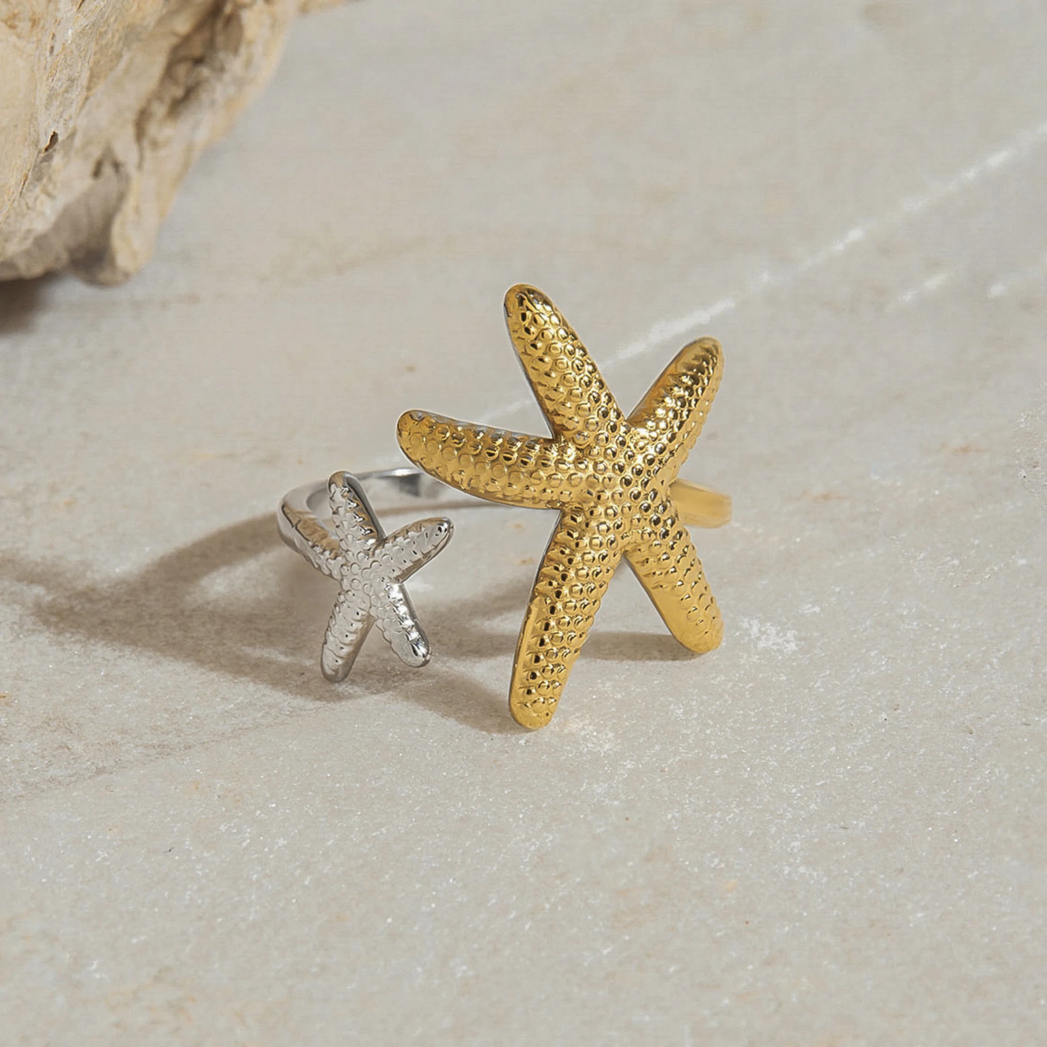 Stainless Steel Ocean Starfish Ring 6 Stainless Steel Ocean Starfish Ring - Image 6