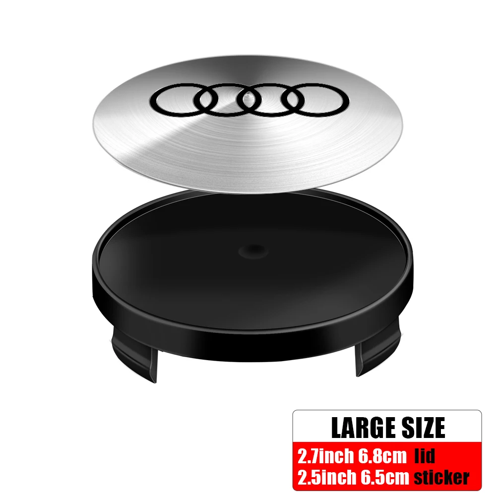 Aluminum Hub Cap and Sticker Set for Vehicles 7 Aluminum Hub Cap and Sticker Set for Vehicles - Image 7