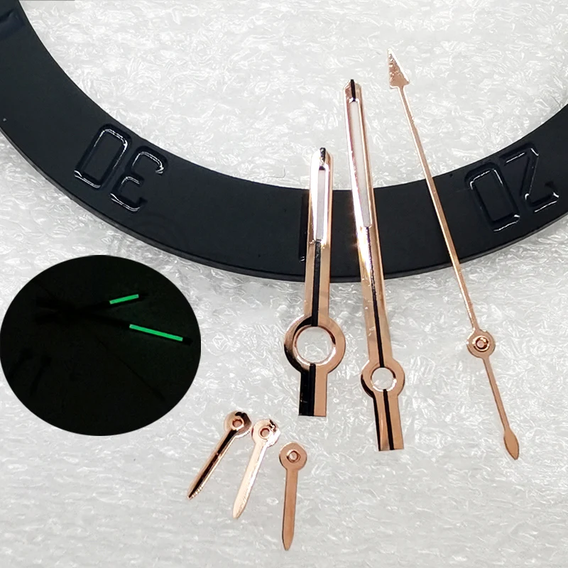 VK63 Watch Hands Luminous Set in Green 4 VK63 Watch Hands Luminous Set in Green - Image 4