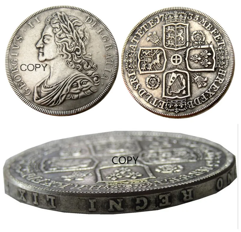 Vintage George II Coin Replica with Nostalgia 2 Vintage George II Coin Replica with Nostalgia - Image 2