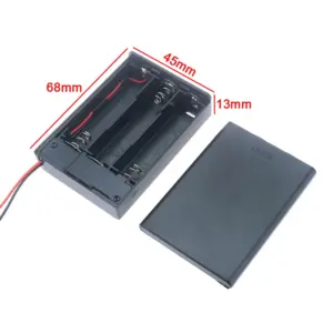 Black AA Battery Storage Case with 8 Slots 13 Scfaf7be2e6c742749f0bf853fdabe548V