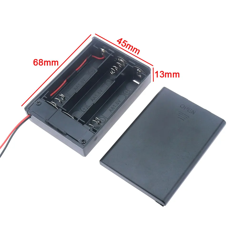 Black AA Battery Storage Case with 8 Slots 4 Black AA Battery Storage Case with 8 Slots - Image 4