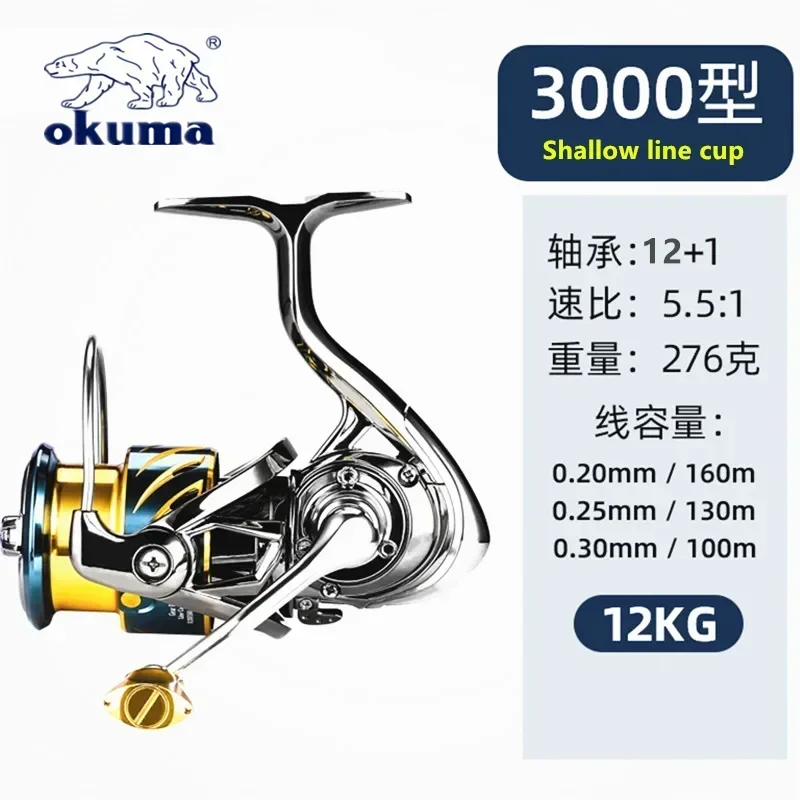 Premium All-Metal Fishing Reel Model 1000-5000 10 Premium All-Metal Fishing Reel Model 1000-5000 - Image 10