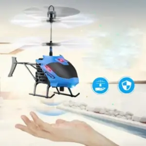 Blue Indoor Mini Quadcopter Drone with Infrared Auto Takeoff 13 Scff6383e6d364ff5bc973cd6115334d4n