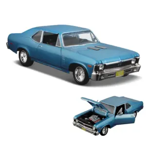1970 Chevrolet Nova SS Diecast Model in Green 15 Sd005e65ca4f84b9d923a19936c968a46D