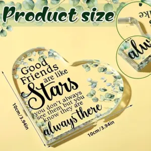 Heart-Shaped Acrylic Plaque with Inspirational Message 6 Sd022e07808a94daba39af2bfbb7be0d4h