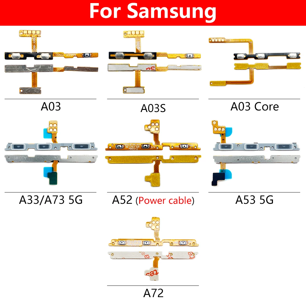 Samsung Power & Volume Flex Cable Set (A02, A52, A73) 2 Samsung Power & Volume Flex Cable Set (A02, A52, A73) - Image 2