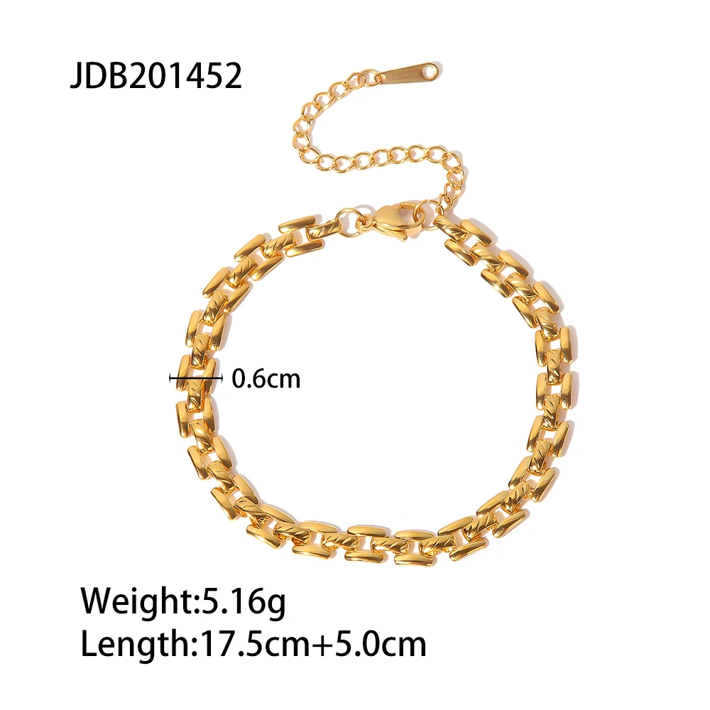 Stainless Steel Gold-Tone Bracelet JDB201452 7 Stainless Steel Gold-Tone Bracelet JDB201452 - Image 7